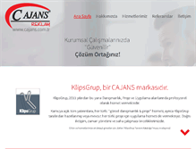 Tablet Screenshot of cajans.com.tr